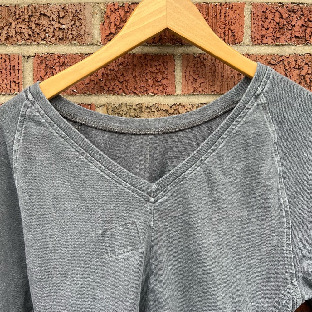 Ugg Washed Gray V Back Pullover Sweatshirt - image 3